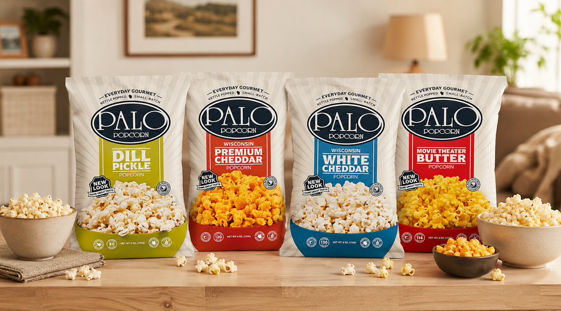 New Look Same Great Taste: Introducing Palo Popcorn’s Refreshed Packaging